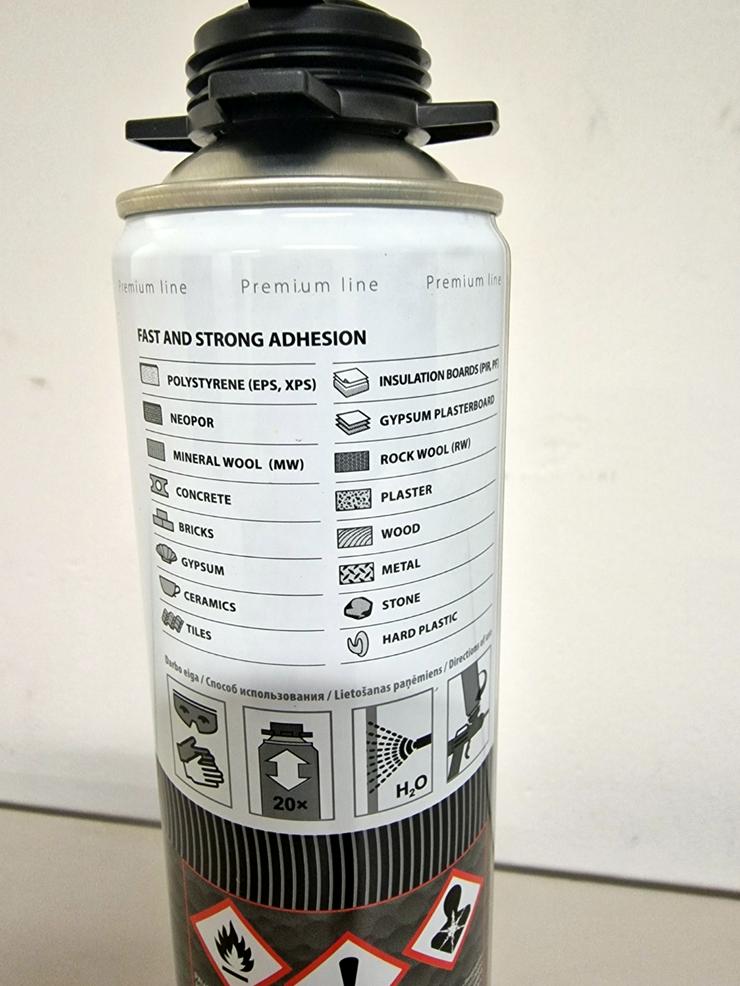 6 x 850 ml Klebeschaum für Dämmstoffe - Abdichten & Isolieren - Bild 2