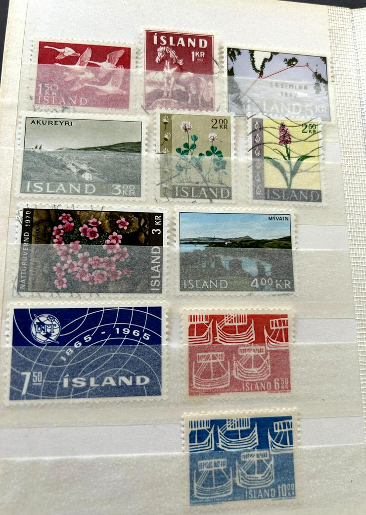 Bild 5: Island 1948-74 kleine Sammlung siehe Bilder