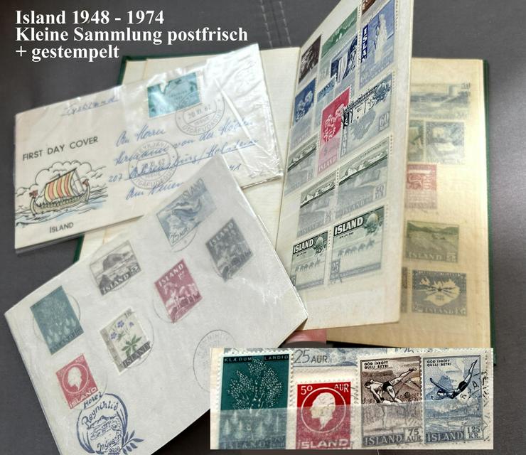 Island 1948-74 kleine Sammlung siehe Bilder