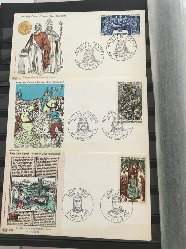 Bild 11: FRANKREICH ab Klassik Briefmarkenalbum mit Marken und Belegen.