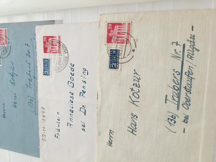 Bild 7: Deutschland ab 1950 Briefe, Belege, mit Notopfermarken, siehe Bilder