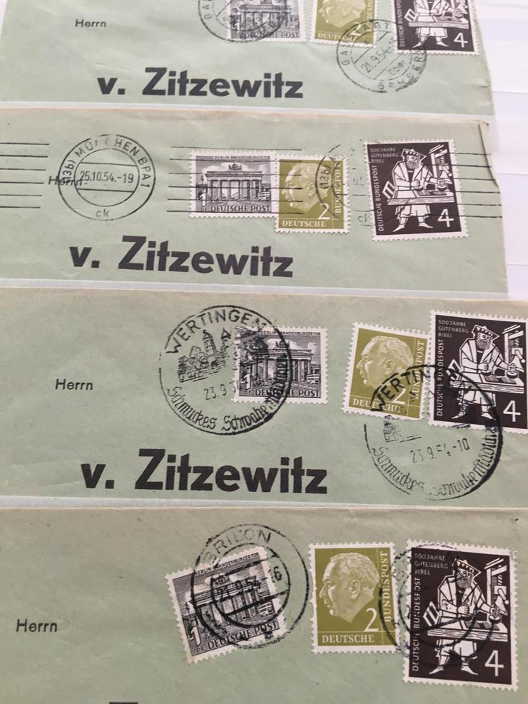 Deutschland ab 1950 Briefe, Belege, mit Notopfermarken, siehe Bilder - Deutschland - Bild 3
