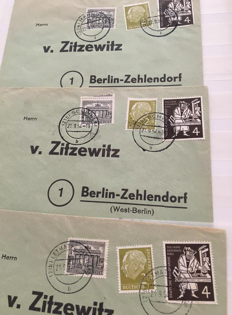 Deutschland ab 1950 Briefe, Belege, mit Notopfermarken, siehe Bilder - Deutschland - Bild 2