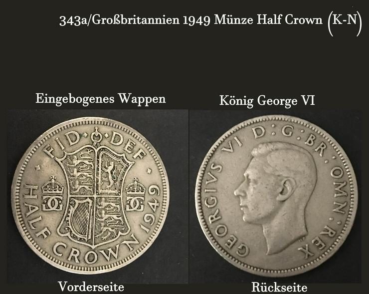 Großbritannien 1949 Münze Half Crown siehe Bild