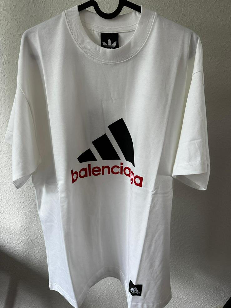Bild 1: Balenciaga x Adidas Logo-Print T-Shirt weiss NEU & OVP S-XXL