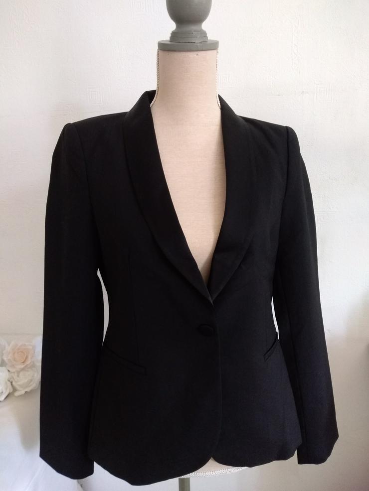 Smoking-Blazer schwarz Zara