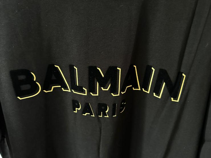 Balmain logo-patch T-shirt schwarz NEW Season NEU & OVP  Gr.S-XXL - Größen 56-58 / XL - Bild 2