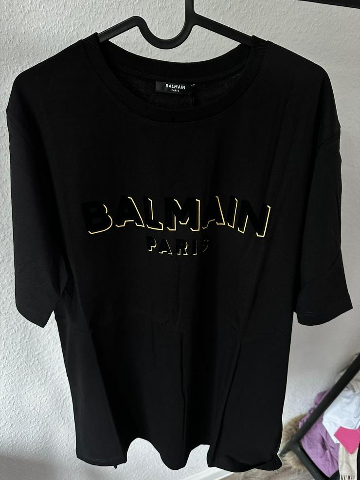 Balmain logo-patch T-shirt schwarz NEW Season NEU & OVP  Gr.S-XXL - Größen 56-58 / XL - Bild 1