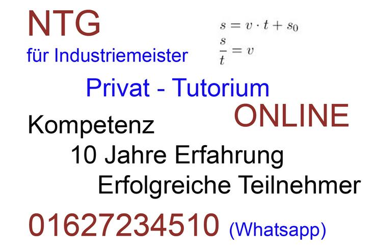 NTG Industriemeister - Novemberprüfung