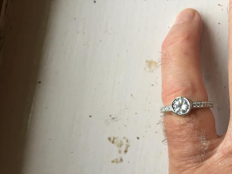 Moissanit - Diamant in Silber