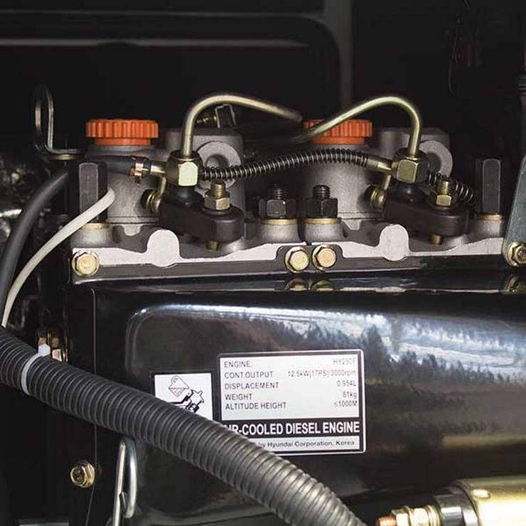 Dieselgenerator 12.5KVA HYUNDAI  DHY12500SE   - Elektronikindustrie - Bild 6