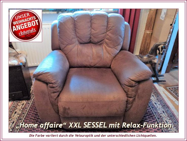 XXL LIEGE-, RELAX-, TV Sessel (OTTO-Versand), Micro-Velouroptik, Breite 96,5 cm, in sehr gutem Zustand.