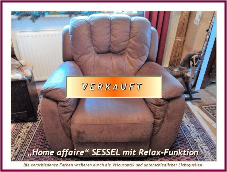 XXL LIEGE-, RELAX-, TV Sessel (OTTO-Versand), Micro-Velouroptik, Breite 96,5 cm, in sehr gutem Zustand.