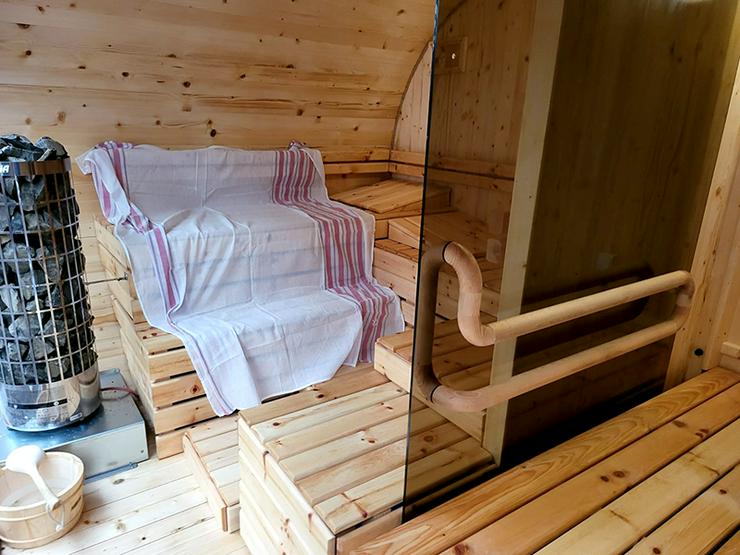 Behinderte Barrierefreie Gartensauna Outdoor Sauna Fass Sauna - Entspannung & Massage - Bild 6