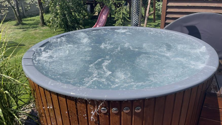 Badezuber Elektrische Heizung Hot Tubs Whirpool Bade Fass Ø 2 m - Entspannung & Massage - Bild 6