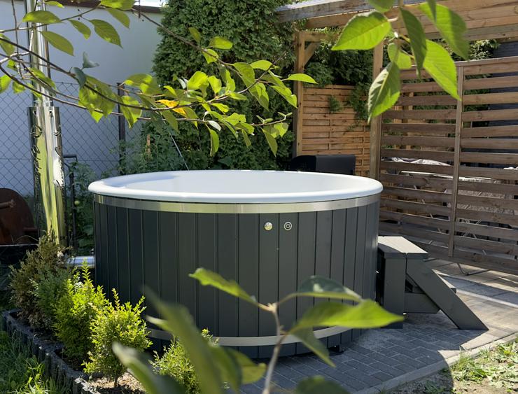 Badezuber Elektrische Heizung Hot Tubs Whirpool Bade Fass Ø 2 m - Entspannung & Massage - Bild 3