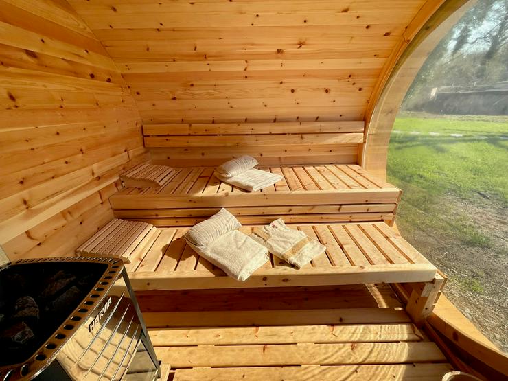 Bild 3: Gartensauna Außensauna Saunahaus Outdoorsauna Panorama 4 x 2,45 m