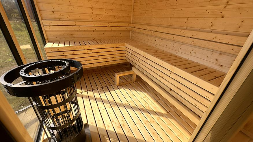 Garten Sauna Hütte Outdoorsauna Saunahaus Horizont House nach Maß - Entspannung & Massage - Bild 5