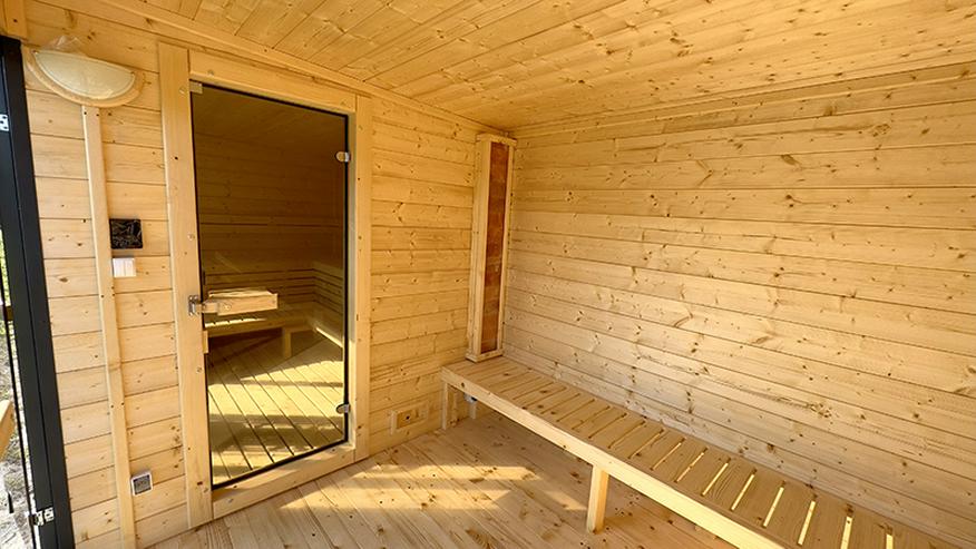 Bild 3: Garten Sauna Hütte Outdoorsauna Saunahaus Horizont House nach Maß