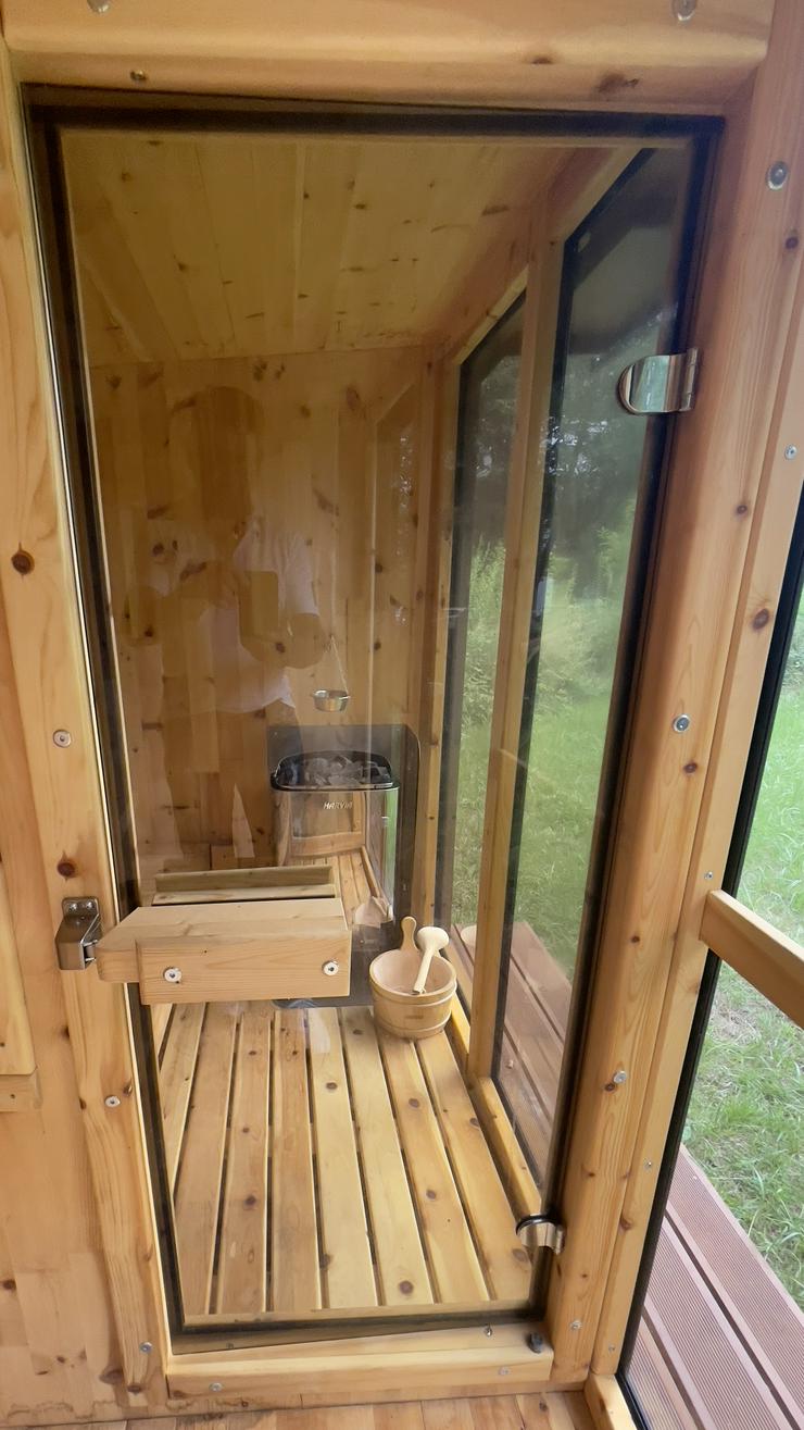 Bild 8: GartenSauna HORIZONT Outdoor Saunahaus mit Ruhe Raum nach Maß