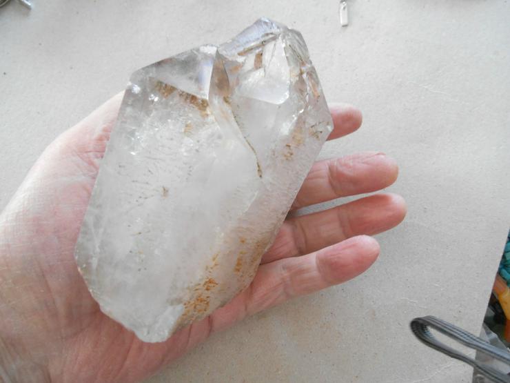 Bild 12: Bergkristall.....Calcit.