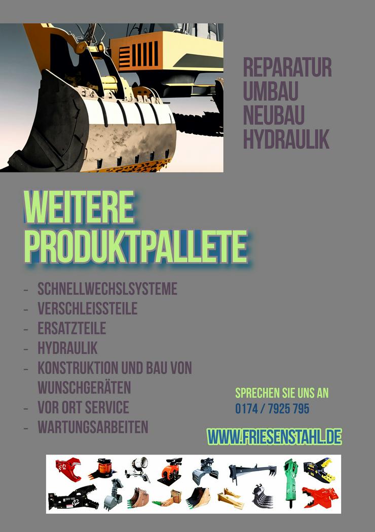 Reparatur von Baggerschaufel,Baggerlöffel, Tieflöffel und weitere Anbaugeräte - Baustellenausstattung - Bild 2
