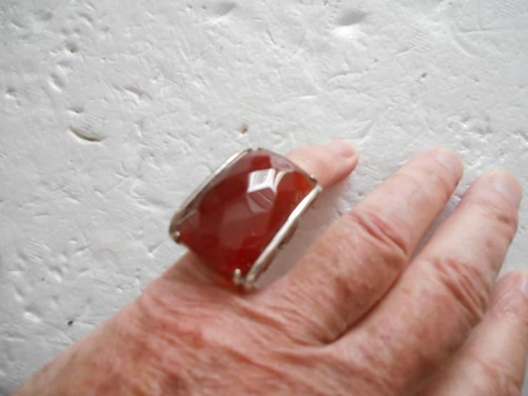 Karneol-Halskette...Ring - Schmuck - Bild 5