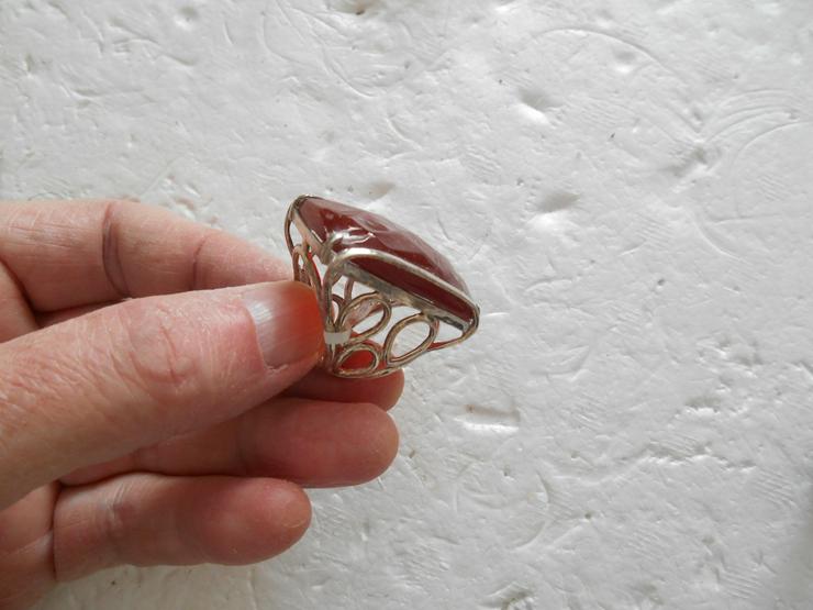 Karneol-Halskette...Ring - Schmuck - Bild 7