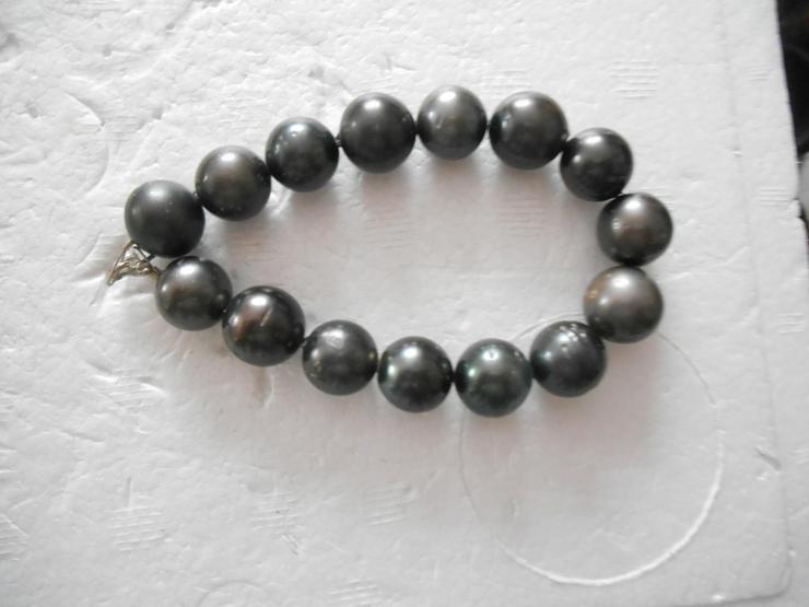 schwarze Perlen aus Tahiti - Armbänder & Armreifen - Bild 1