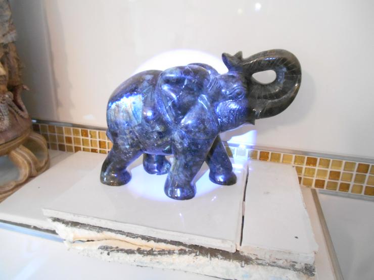 Labradorit-Elefant............Ganesha....................... - Figuren & Objekte - Bild 1