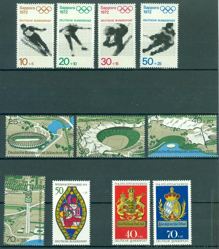 Bund postfrisch Blockmarken aus Nr. 684-925 wie auf den Bildern zu sehen