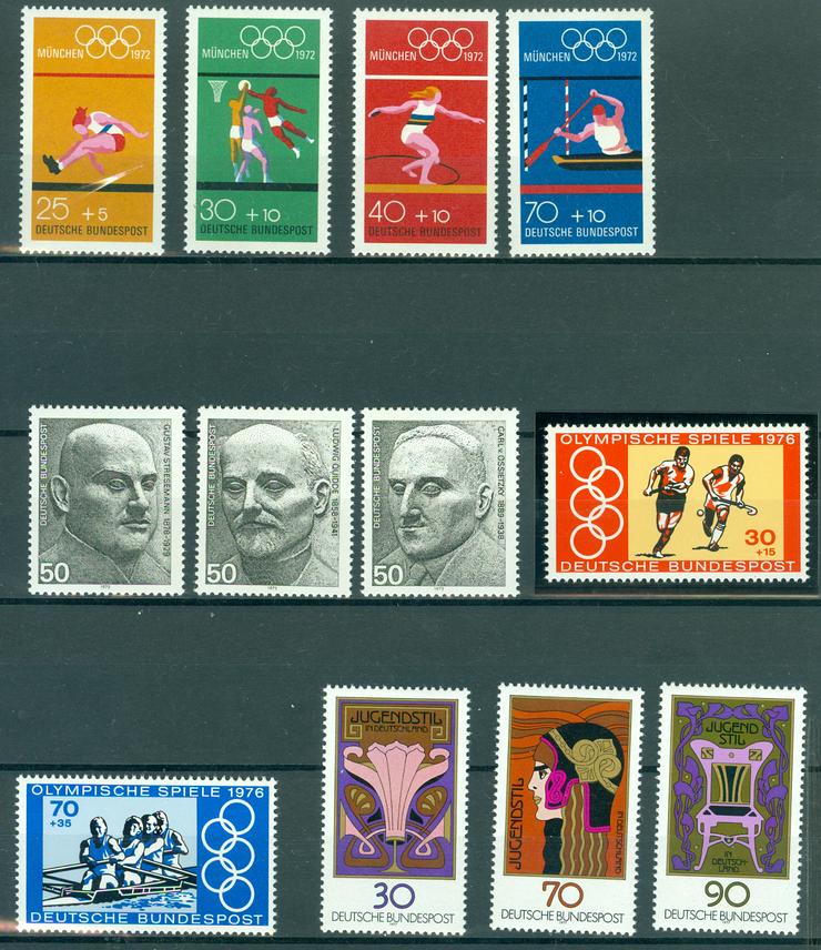 Bild 2: Bund postfrisch Blockmarken aus Nr. 684-925 wie auf den Bildern zu sehen
