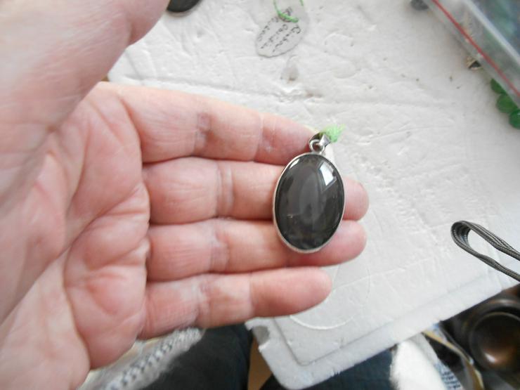 Bild 4: Silber-Obsidian.....Regenbogen Obsidian