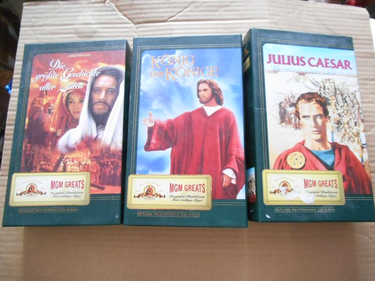 Die größte Geschichte aller Zeiten....König der Könige....Julius Caesar - VHS-Kassetten - Bild 1