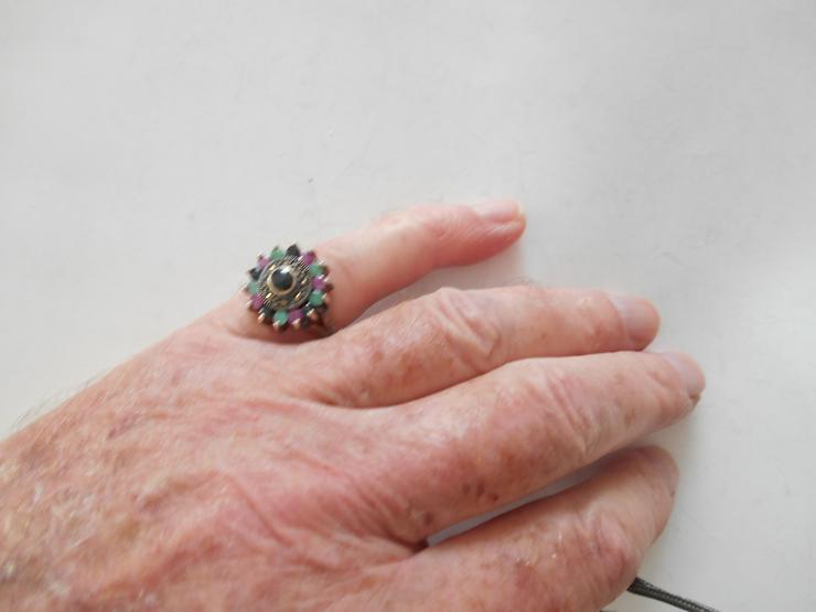 Bild 2: Saphir-Rubin-Smaragd Ring