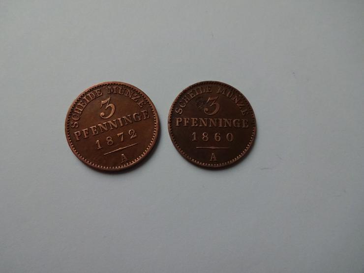 3 Pfennig Brandenburg Preußen 1860+1872