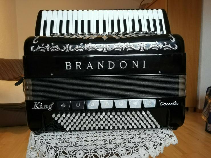 Akkordeon Brandoni Mod. King 120 Bässe, 41 Diskant, Casotto Pianoackkordeon - Akkordeons & Harmonikas - Bild 3