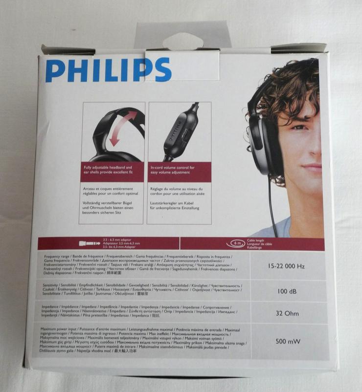 Philips SHP2500 - Kopfhörer - ohrumschließend - kabelgebunden - Kopfhörer - Bild 3
