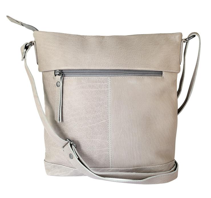 Leonardo Verrelli Tasche aus Echtleder, grau - Taschen & Rucksäcke - Bild 3