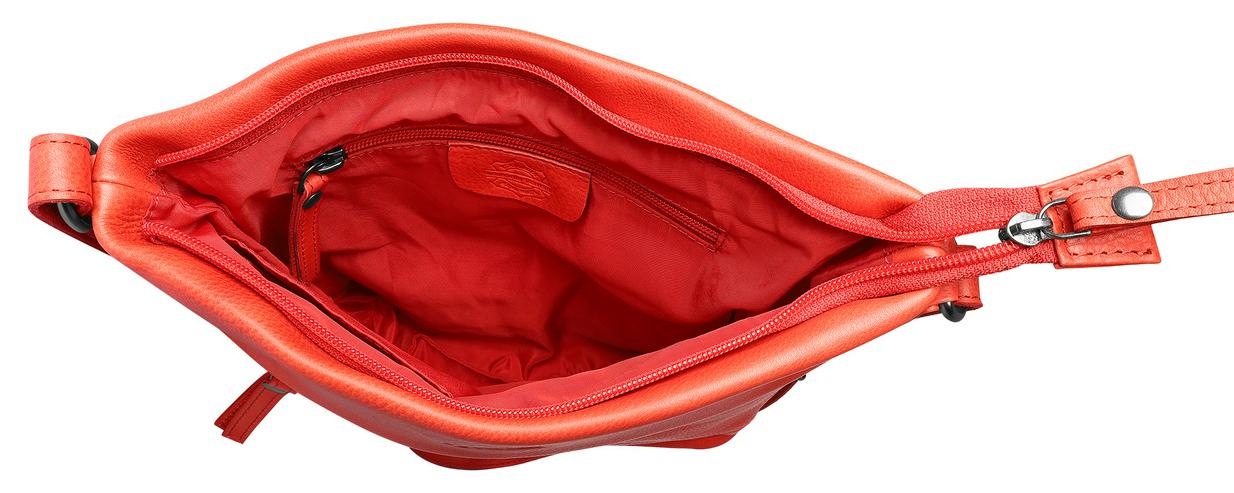 Bild 3: Leonardo Verrelli Tasche aus Echtleder, Rot