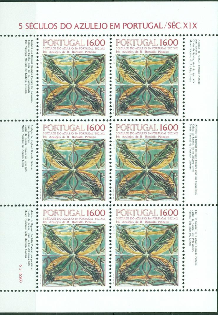 Portugal postfrischer Kleinbogen Nr. 1644 wie auf dem Bild zu sehen.    - Europa - Bild 1