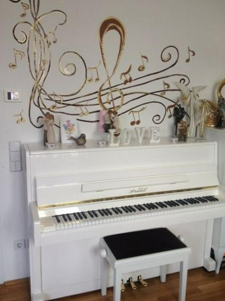 Bild 3: Außergewöhnliches Weiß Hochglanz Klavier