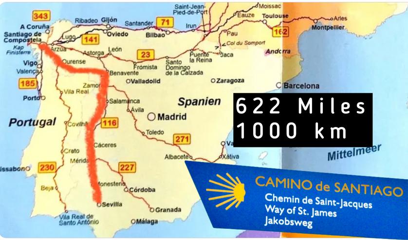 Unterstützer gesucht 1000 km Jakobsweg von Sevilla nach Santiago - Via De La Plata. - Weitere - Bild 4