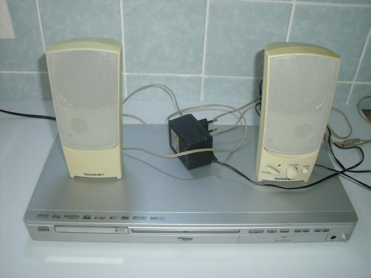 Bild 6: DVD Player Tevion-2008 USB DviX , Mit Boxen + Geschenk  Silber  Kette.