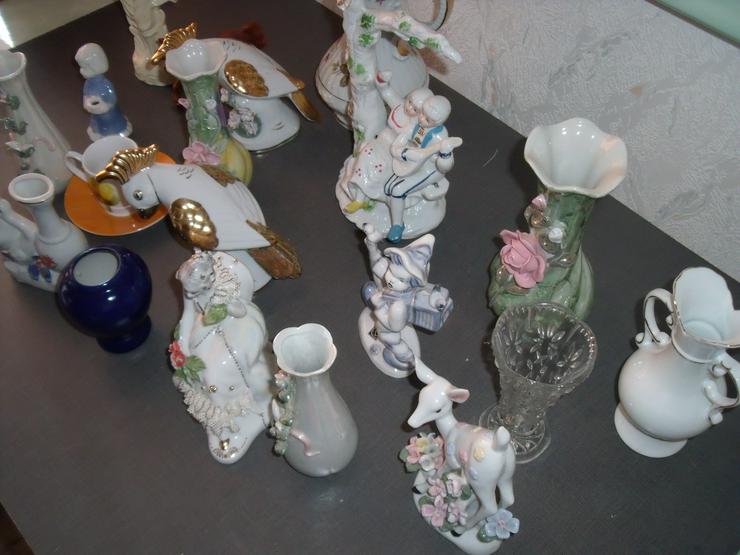 Bild 5: Porzelan Keramik Deko verschiedene Figuren Sammeln + Geschenk , Silber Kette 925.
