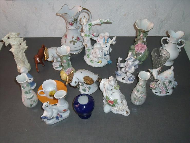 Bild 7: Porzelan Keramik Deko verschiedene Figuren Sammeln + Geschenk , Silber Kette 925.