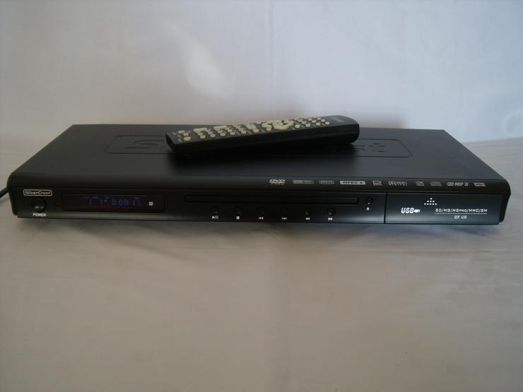 Bild 1: DVD Player Silver Crest 6015 USB, DviX, Mit  FB + Silber  kette.