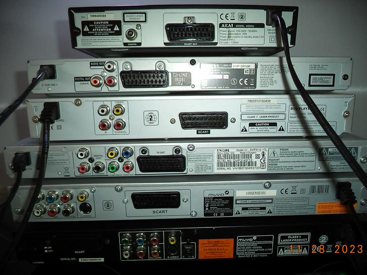 Bild 8: DVD Player 6 Stück Mit Fernbedienung DviX ,USB + Silber Kette .