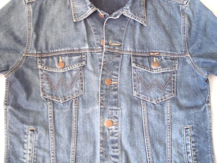 Jeans Jacke Wrangler Gr 48 + Silber Ring . - Größen 48-50 / M - Bild 5
