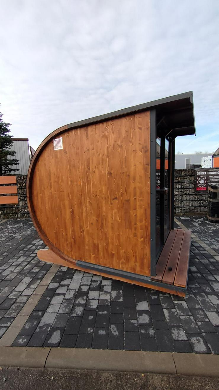 Bild 7: Garten Sauna Horisont M2 plus inkl. Ofen Fass Sauna Outdoor Sauna